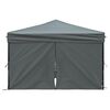 vidaXL Folding Party Tent with Sidewalls Anthracite 3x3 m