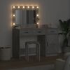 vidaXL Dressing Table 2 pcs Grey 40 x 41 x 75 cm Engineered wood