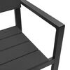 vidaXL Garden Bench Black 118 x 54 x 77cm Steel