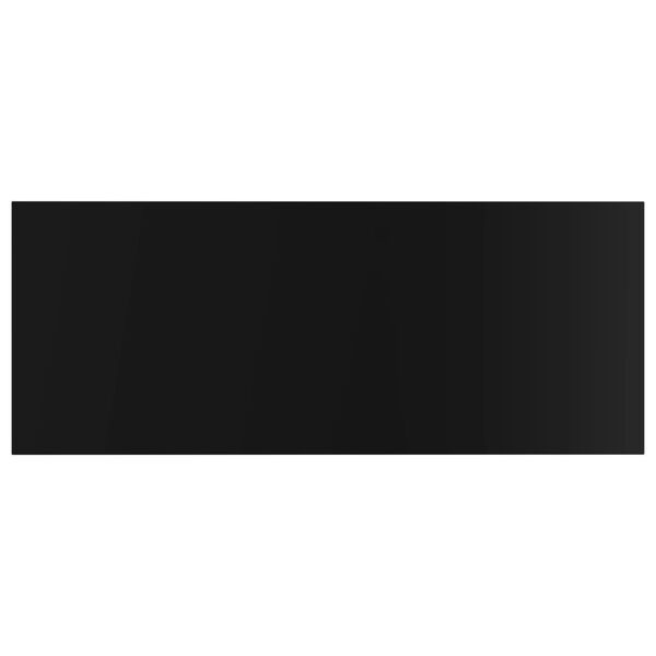 vidaXL Bookshelf Boards 4 pcs High Gloss Black 100x40x1.5 cm Engineered Wood