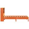 vidaXL Bookcase Bed without Mattress Wax Brown 100x200 cm Solid Wood Pine