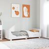 vidaXL Bed Frame without Mattress White 75x190 cm Small Single Solid Wood Pine