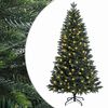 vidaXL Artificial Hinged Christmas Tree 120 cm 150 LEDs Warm White