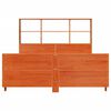 vidaXL Bed Frame without Mattress Wax Brown 150x200 cm King Size Solid Wood Pine