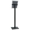 vidaXL Pedestal Poster Stand Black A4 Aluminum and PVC