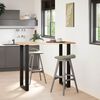 vidaXL Bar Table Legs U-Shaped 2 pcs Black 60x(110-111) cm Steel