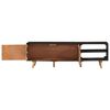 vidaXL TV Cabinet 140x30x45 cm Rough Mango Wood and Solid Acacia Wood