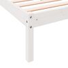 vidaXL Extra Long Bed Frame without Mattress White 180x210 cm Solid Wood Pine