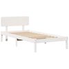 vidaXL Bed Frame with Headboard White 90 x 190 cm Solid Pine Wood