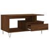 vidaXL Coffee Table Brown Oak 90x49x45 cm Engineered Wood