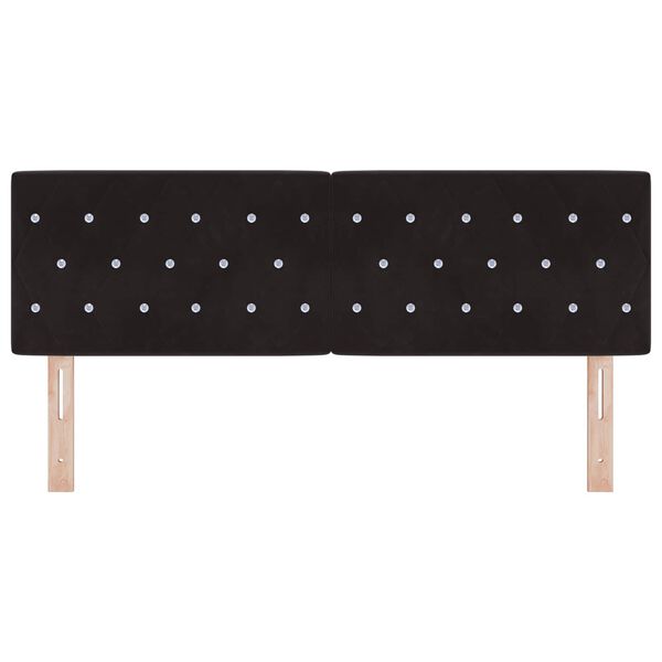 vidaXL Headboard with Headboard Black 144 cm Faux Leather