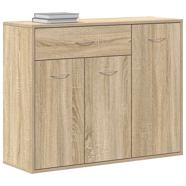 vidaXL Sideboard Sonoma Oak 88x30x70 cm Engineered Wood