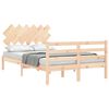 vidaXL Bed Frame without Mattress Small Double Solid Wood