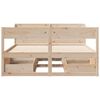 vidaXL Bed Frame without Mattress 160x200 cm Solid Wood Pine