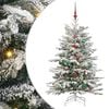 vidaXL Artificial Hinged Christmas Tree White 150 cm PE and PVC