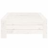 vidaXL Parasol Base Cover White Solid Wood Pine
