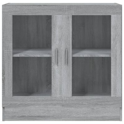 vidaXL Vitrine Cabinet Grey Sonoma 82.5x30.5x80 cm Engineered Wood