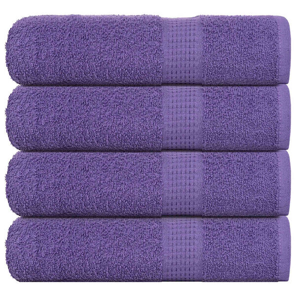 vidaXL Bath Towels "FROGN" 4 pcs Purple 100x150 cm 360 gsm
