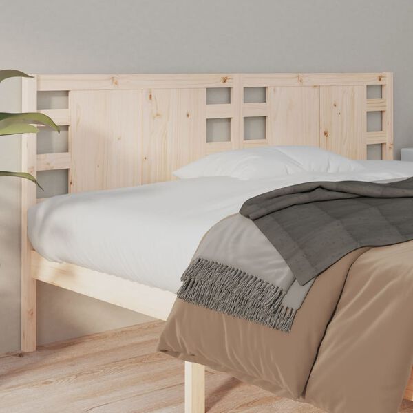vidaXL Headboard 206x4x100 cm Solid Wood Pine