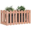 vidaXL Garden Raised Bed with Fence Design 100x50x70 cm Solid Wood Douglas