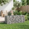 vidaXL Gabion Raised Bed Silver 140 x 60 x 55 cm Galvanised Steel