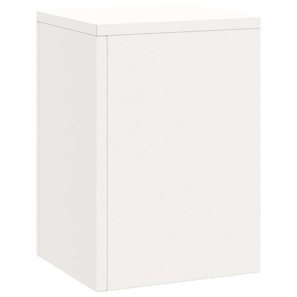 vidaXL Plant Stand 3 pcs White Steel