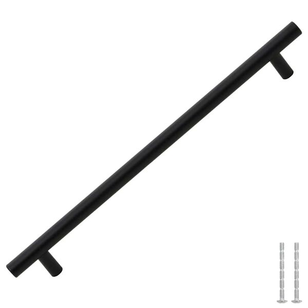 vidaXL Cabinet Handles 5 pcs Black 224 mm Stainless Steel