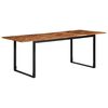 vidaXL Dining Table 200x100x75 cm Solid Wood Acacia
