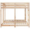 vidaXL Triple Bunk Bed Frame Brown 160 x 200 cm Solid Pine Wood