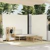 vidaXL Retractable Side Awning Cream 180x600 cm