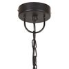 vidaXL Industrial Vintage Hanging Lamp 25 W Black Round 31 cm E27