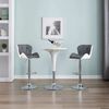 vidaXL Bar Stool 2 pcs Grey 44 x 48 x 105.5 cm Faux Leather