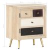 vidaXL Bedside Cabinet 40x30x50 cm Solid Mango Wood