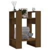 vidaXL Book Cabinet/Room Divider Honey Brown 41x35x57 cm Solid Wood Pine