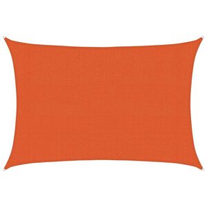 vidaXL Sunshade Sail 160 g/m&sup2; Rectangular Orange 3x4.5 m HDPE