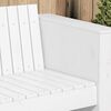 vidaXL Garden Sofa White 185.5 x 60 x 62 cm Solid Pine Wood
