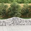 vidaXL Arched Gabion Baskets 10 pcs 200x50x40/60 cm Galvanised Iron