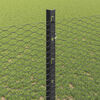 vidaXL Fence and Post Grey 1.2 x 10 m Steel
