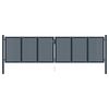 vidaXL Fence Gate Anthracite 404x125 cm Steel