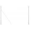 vidaXL Fence Post 12 pcs Silver Powder-coated steel