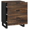 vidaXL Bedside Cabinet Walnut 50 x 33 x 62 cm Solid Acacia wood