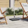 vidaXL Parasol Base Granite 20 kg Square Black
