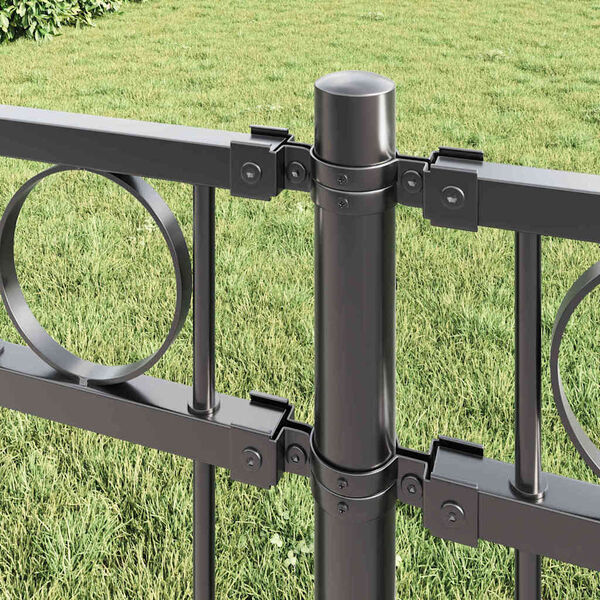 vidaXL Fence Element Assen Grey 170 x 170 cm Steel