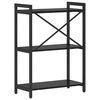 vidaXL Bookshelf Black Oak 60 x 30 x 85 cm Engineered Wood