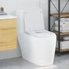 vidaXL Toilet Seat White 44 x 36.4 x 3.4 cm Duroplast
