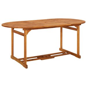 vidaXL Dining Table | Various wood shades | Solid Acacia Wood | 180x90x75 cm