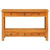 vidaXL Console Table Natural 115 x 32 x 76 cm Solid Mahogany Wood