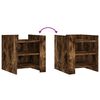 vidaXL Bedside Cabinet Smoked Oak 45x50x50 cm Engineered Wood
