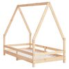 vidaXL Kids Bed Frame 80x160 cm Solid Wood Pine