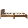 vidaXL Bed Frame with Headboard Old Wood 180 x 200 cm Engineered Wood